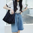Concise Pleated Shoulder Bag