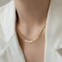Aurora Pearl Link Necklace