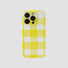 Cream Yellow Checker Phone Case