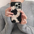 Cow Print Leather Phone Case