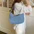 Embossed Denim Bag