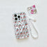 Glittering Cherry Phone Case With Charm
