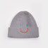 Smiley Ribbed Knit Beanie