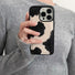 Cow Print Leather Phone Case