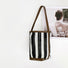 Stripe Woven Bucket Bag