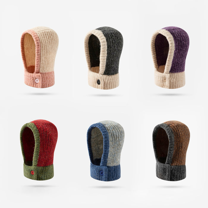 Gorro pasamontañas con detalles de colores