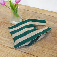 Sac fourre-tout tissé à rayures