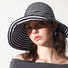 Striped Wide Brim Bucket Hat