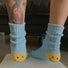 Smiley Heel Knit Socks