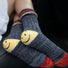 Smiley Heel Knit Socks