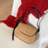 Mini Suede Saddle Bag