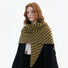 Striped Wool Triangle Scarf