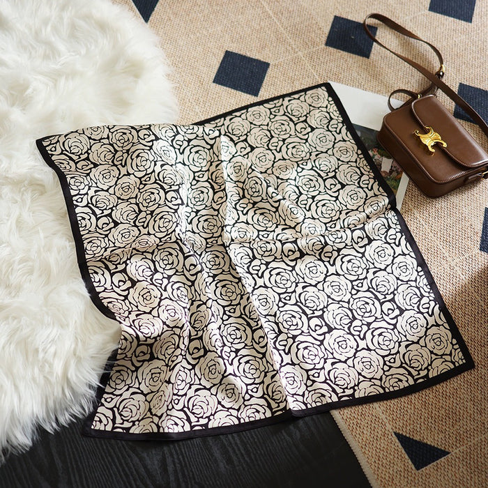 Sciarpa di seta rosa