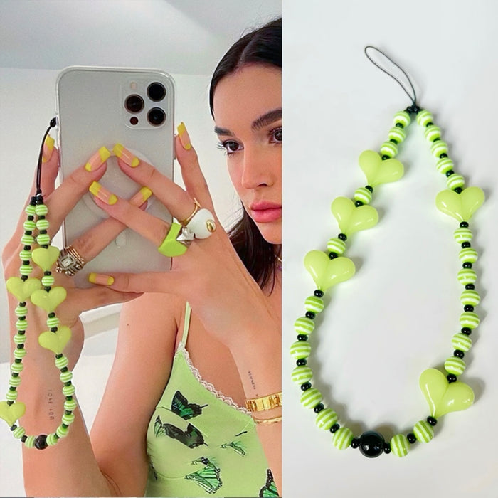 Heart Beat Phone Charm