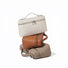 Three colors of boxy Glamour Leather Bag shown together.