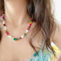 Model wearing a Color-Pop Dream Necklace, easy for gifting and photo-ready styling.