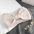 Close-up of Crochect Bow Headband in white, easy for workdays and special occasions.