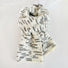 Close-up of Dual-Sided Aurora Texture Soft Scarf in white, great for office layering and commuting.