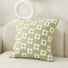 Front view of Elegant Vibe Pillow Cover with flowers pattern.