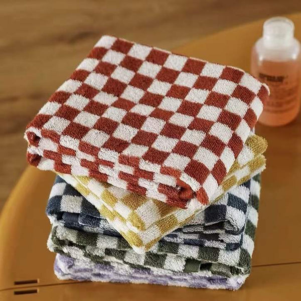 Checkerboard Face Towel