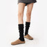 Ribbed Knit Leg Warmers