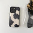 Cow Print Leather Phone Case