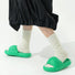 Model wearing a pair of Fuzzy Check Textured Socks in white, ideal for workouts and commuting.