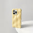 Butter yellow gummy wave phone case featuring a trend-setting 3D texture and impact protection.