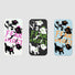 Three Halloween cases: ghost, cat, and lightning designs in white, black, and blue. Spooky season gift.