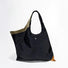 Front view of the Jungle tote bag showcasing the spacious compartment and contrast olive green lining.