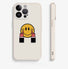 Front view of Keep Smiling Case. Minimalist positive-message graphic on a flexible premium silicone base.