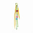 Close-up of Letters Bag Charm LUCKY letters and yellow ropes , ideal for travel and daily use.