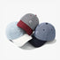 Front view of Mash Up Stripe C Cap, showcasing eclectic striped patterns on premium breathable cotton fabric.