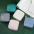 Front view of 5 colors of Portable Velvet Jewelry Case storage organizer.