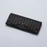 Front view of black Portable Woven Leather Glasses Case with elastic rope closure, ideal for daily use.