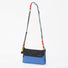 Front view of the blue Rope Play convertible bag.