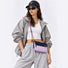 Model wearing the lilac Rope Play convertible bag as a crossbody.