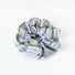 Folded view of Stripe Dream Scrunchie in blue, ideal for quick updos and ponytails.