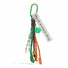 Flat lay of Tassel Strings Bag Charm in green, great for everyday styling and gifting.