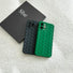 Two woven texture cases in dark grey and green, presented on a clean white surface.