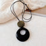 Close-up of Twilight Loop Necklace, great for parties, weddings, and dates.
