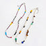 Front view of two Vivid Hue Beads Necklaces shown together , great for everyday outfits.