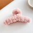 Multicolor Plush Hair Claw