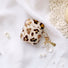 Funda de estuche de AirPods con estampado de leopardo