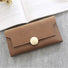 Long Wallet With Nubuck Leather Flap