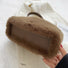 Mini Shearling Baguette Bag