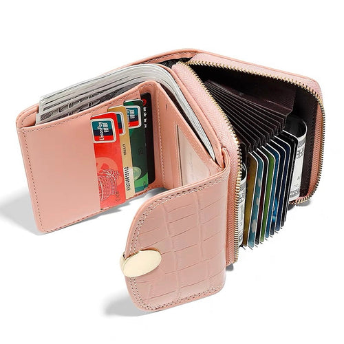 flap wallet with zip pocket