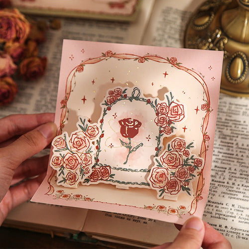 Rose Poetry Greeting Card