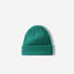Front view of green multi-color beanie. Nature-inspired forest tones in a durable and flexible knit.