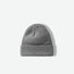 Front view of grey multi-color beanie. Sophisticated neutral flecks for a professional yet cozy aesthetic.